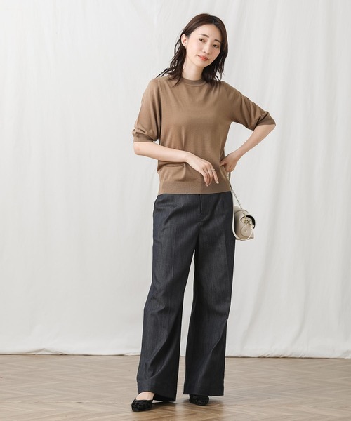「Gready Brilliant」 「Favori」ニットアンサンブル 38 ブラック×ホワイト レディース_画像9