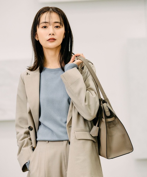 「GLOBAL WORK」 テーラードジャケット LARGE グレイッシュベージュ レディース_画像5