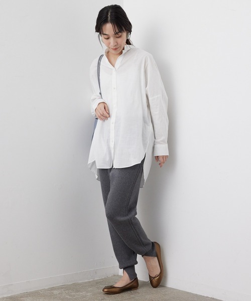 「SALON adam et rope'」 イージーパンツ FREE ベージュ レディース_画像5