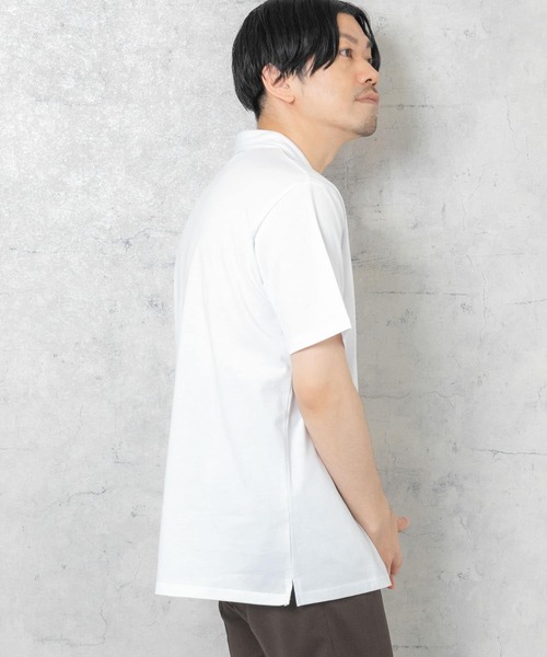 「URBAN RESEARCH ROSSO MEN」 半袖シャツ MEDIUM ネイビー メンズ_画像4