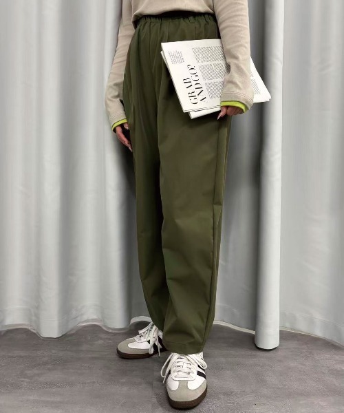 Lots of Love ワイドパンツ パンツ マシュマロツイルタックコクーン