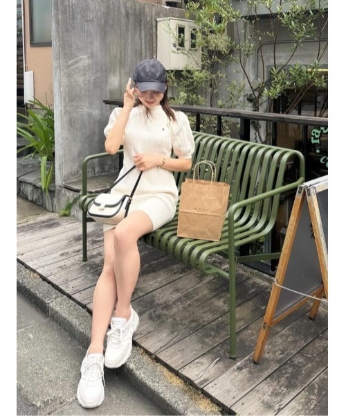 Her lip to ニットワンピース M グレー レディース : ZOZOTOWN Yahoo