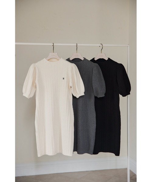 Her lip to ニットワンピース M グレー レディース : ZOZOTOWN Yahoo