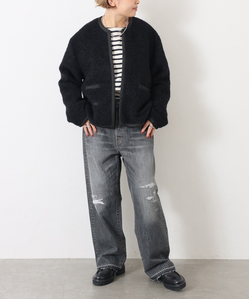 「JOURNAL STANDARD LUXE」 デニムパンツ LARGE グレー レディース