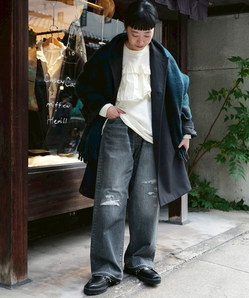 「JOURNAL STANDARD LUXE」 デニムパンツ LARGE グレー レディース