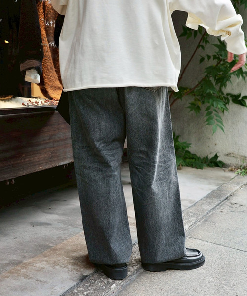 「JOURNAL STANDARD LUXE」 デニムパンツ LARGE グレー レディース