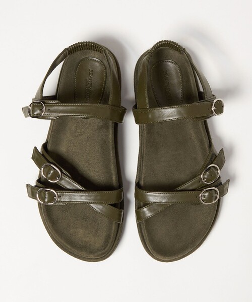 BEAUTY＆YOUTH UNITED ARROWS サンダル ダブルクロス ベルト バック