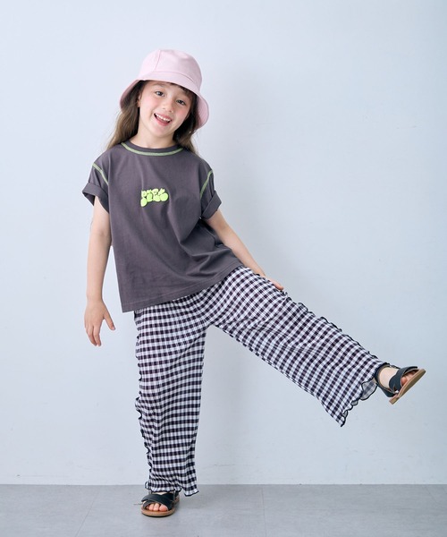 Piet パンツ チェックプリーツパンツ キッズ 子供服 男の子 女の子
