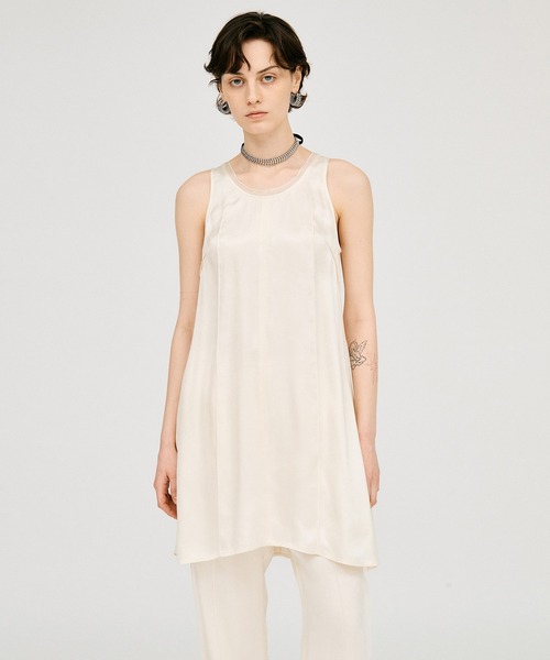チュニック 「2026Summer Pre-Order」サテンタンクチュニック / Satin Tank Tunicの画像