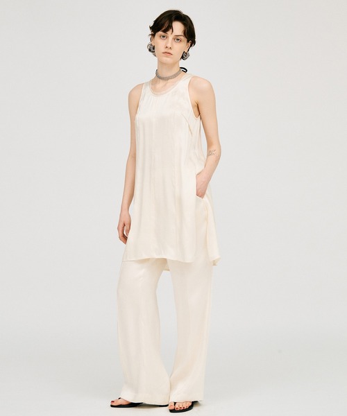チュニック 「2026Summer Pre-Order」サテンタンクチュニック / Satin Tank Tunicの画像
