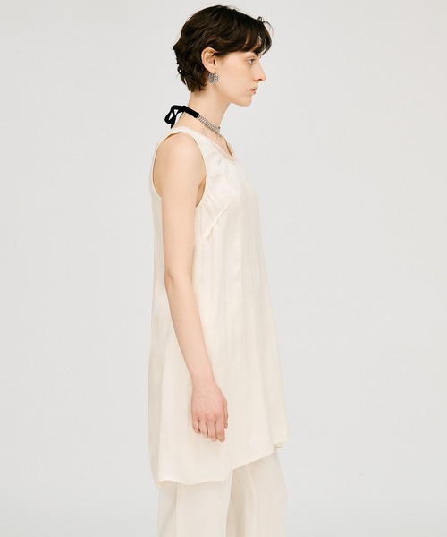 チュニック 「2026Summer Pre-Order」サテンタンクチュニック / Satin Tank Tunicの画像