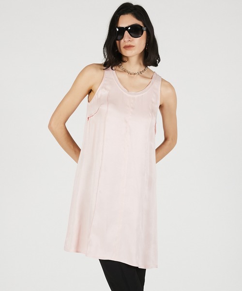 チュニック 「2026Summer Pre-Order」サテンタンクチュニック / Satin Tank Tunicの画像