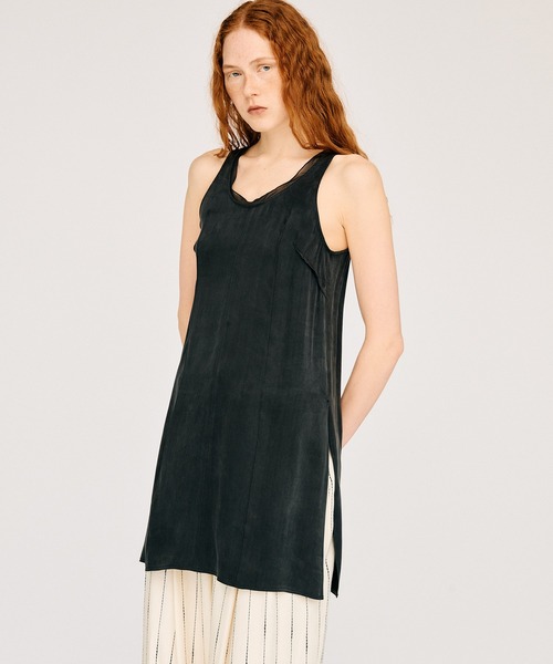 チュニック 「2026Summer Pre-Order」サテンタンクチュニック / Satin Tank Tunicの画像