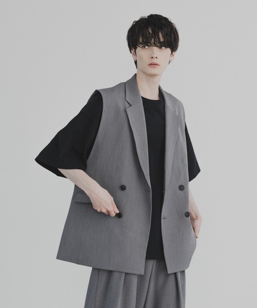 「remer」 ジレ SMALL ブラック メンズ_画像4