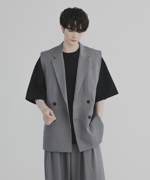 「remer」 ジレ SMALL ブラック メンズ_画像6