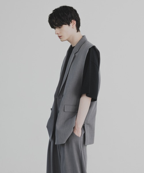 「remer」 ジレ SMALL ブラック メンズ_画像7