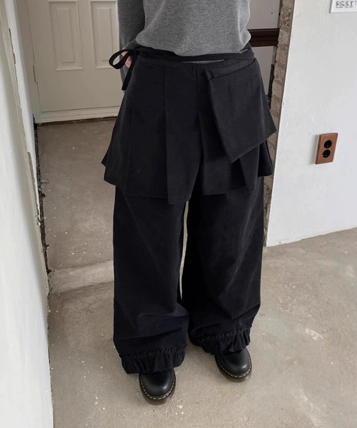 「MEMECLE」 パンツ FREE グレー レディース_画像6