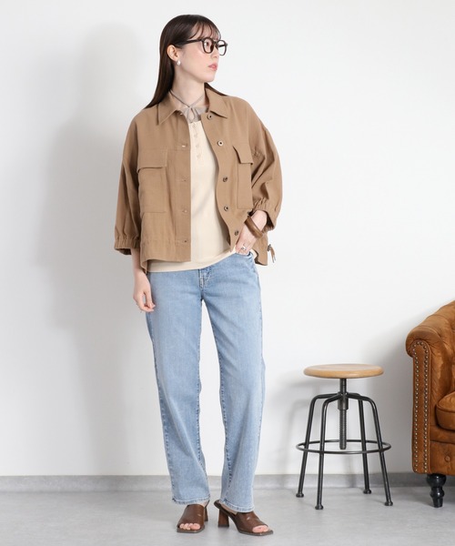 MLVINCE ベージュ ポケット付き デニムパンツ cepo（セポ） ジーンズ デニム デニムパンツ 「接触冷感 / UVカット