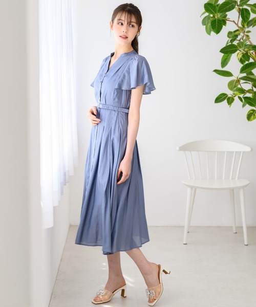 「MISCH MASCH」 ノースリーブワンピース M ブルー レディース_画像3