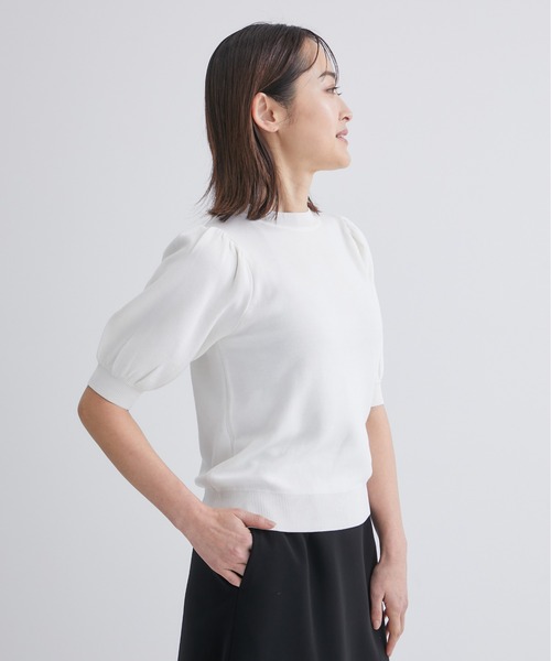 「TSURU by Mariko Oikawa」 半袖ニット FREE ピンク レディース_画像3