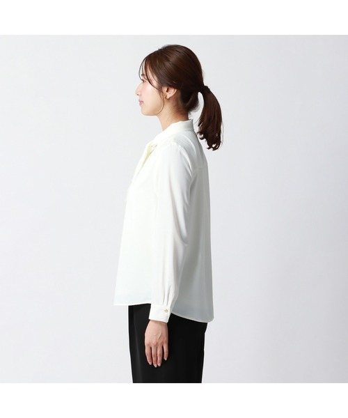 「AOYAMA」 「＆ress」長袖ブラウス L ホワイト レディース_画像5