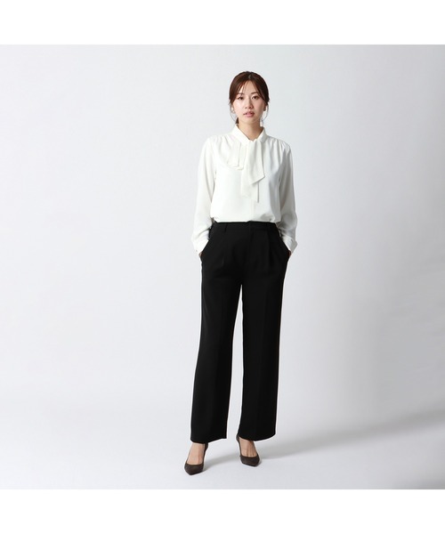 「AOYAMA」 「＆ress」長袖ブラウス L ホワイト レディース_画像7