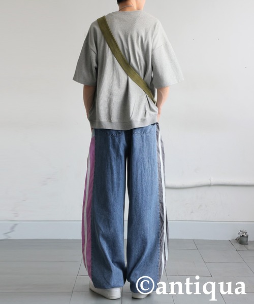 「antiqua」 デニムパンツ LARGE ブルー レディース_画像3