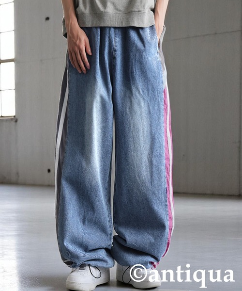 「antiqua」 デニムパンツ LARGE ブルー レディース_画像5