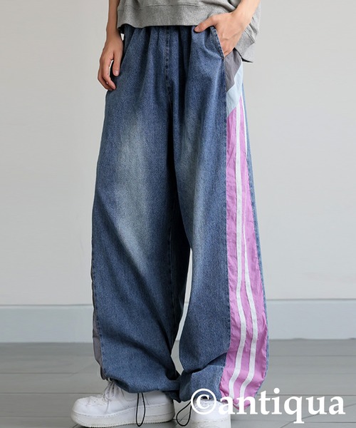 「antiqua」 デニムパンツ LARGE ブルー レディース_画像7