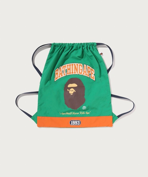 A BATHING APE ナップサック　オリーブカーキ　新品未使用 A BATHING APE（アベイシングエイプ） デイバック リュック A BATHING