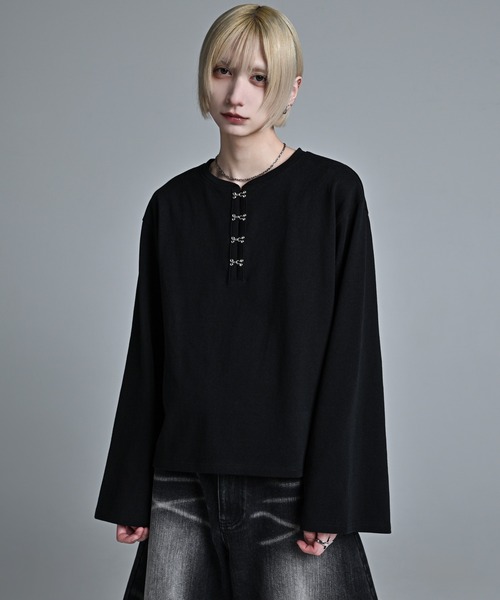 ADRER（アドラー） ヘンリーネック tシャツ Short Length Hook long-T