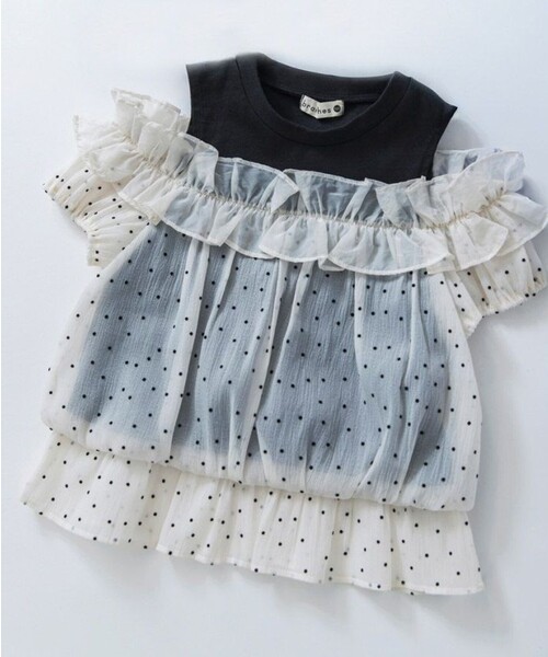 「branshes」 「KIDS」半袖カットソー 130 ブラック キッズ_画像9