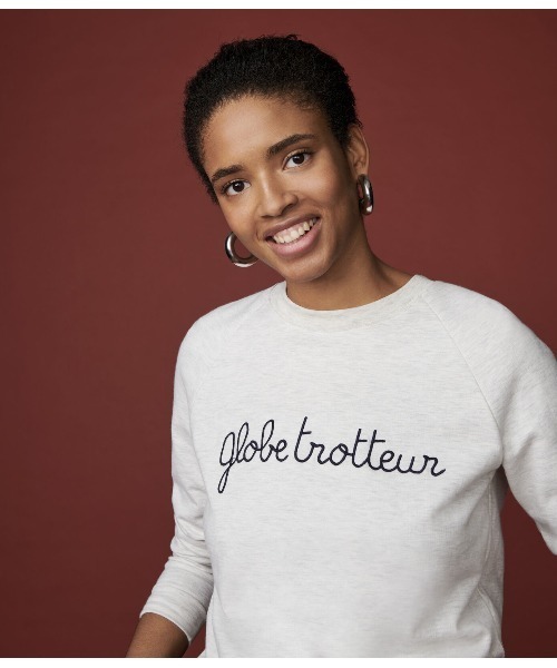 「PETIT BATEAU」 長袖カットソー SMALL 霜降りグレー レディース_画像2