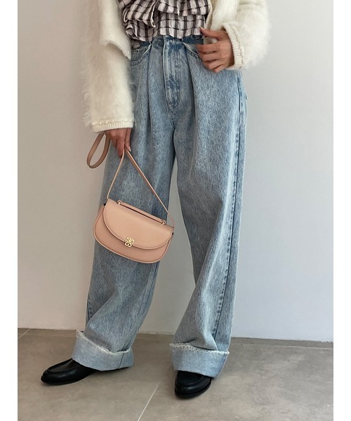 「SNIDEL」 デニムパンツ 0 ブルー レディース_画像3