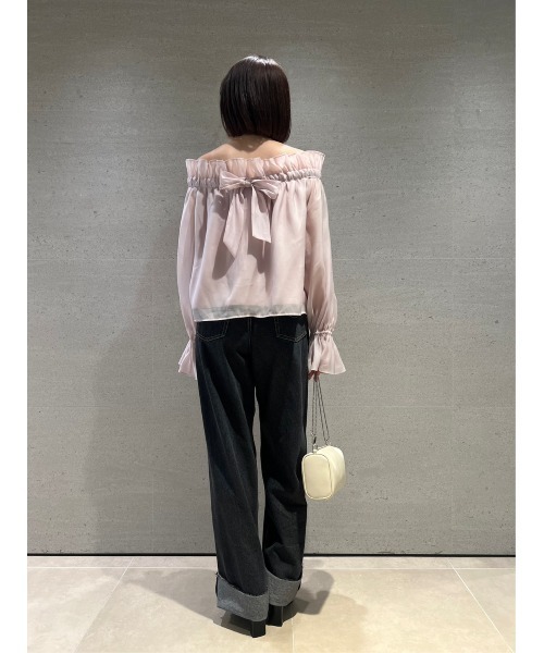 「SNIDEL」 デニムパンツ 0 ブルー レディース_画像6