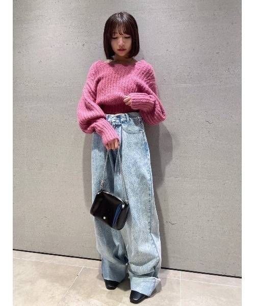 「SNIDEL」 デニムパンツ 0 ブルー レディース_画像9