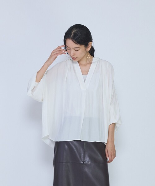 1er Arrondissement ブラウス シャツ ギャザースキッパーブラウス