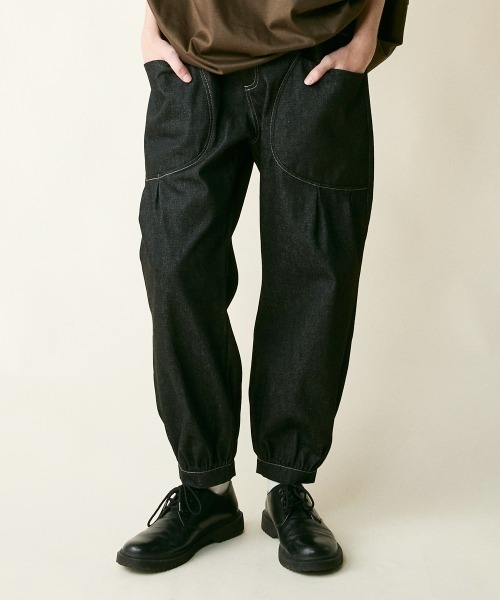 「rehacer」 デニムパンツ MEDIUM インディゴブルー メンズ_画像4