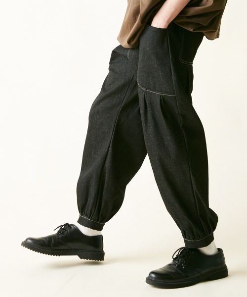 「rehacer」 デニムパンツ MEDIUM インディゴブルー メンズ_画像6
