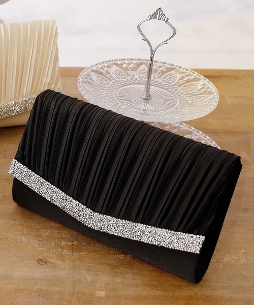 PourVous（プールヴー） クラッチバッグ パーティーバッグ グリッター