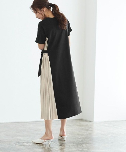 プリーツプリーツ 半袖ワンピース PLEATS PLEASE ISSEY MIYAKE◇半袖ワンピース/3/ポリエステル
