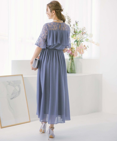 【美品】ロングワンピース　ドレス　プリーツ　フリル　ティアード　リブ　パーティー fifth ワンピース フリルティアードワンピース : ZOZOTOWN Yahoo