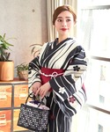 浴衣 浴衣セット レディース モノトーン×桜 ...の詳細画像2