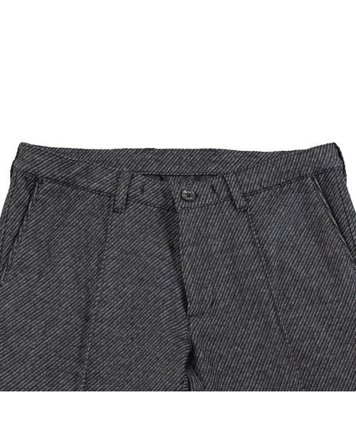 スラックス ジャガードウールジャージストレッチパンツ メンズ