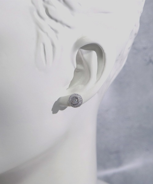 SBG by 7JEWELRY ピアス SBG CZキュービックジルコニアスタッドピアス