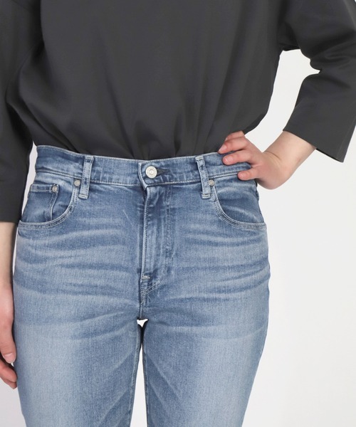 ジーンズ デニム デニムパンツ 「D.M.G. / ディーエムジー」 11ozストレッチ アンクルデニム レディースの画像