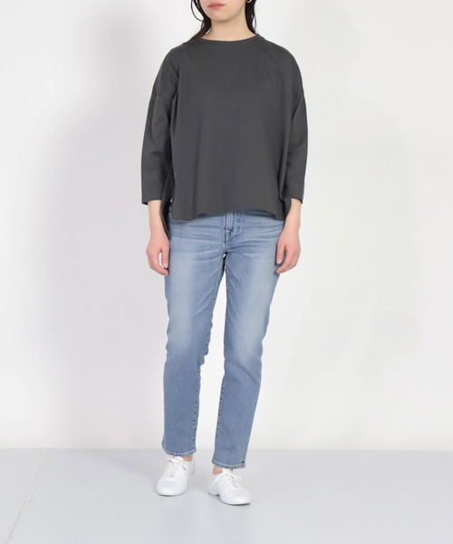 ジーンズ デニム デニムパンツ 「D.M.G. / ディーエムジー」 11ozストレッチ アンクルデニム レディースの画像