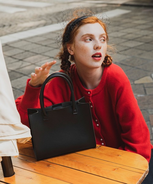 カーディガン ラグランボリュームスリーブ パールボタンニットカーディガン レディース | BONLECILL | 12