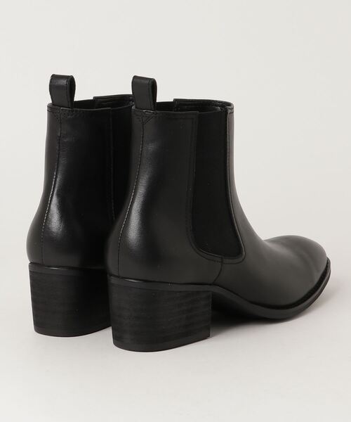 ADRER アドラー ハイソール レザー ヒール ブーツ ブラック メンズ ADRER（アドラー）の「High sole leather heel boots/ハイソール