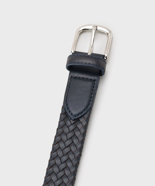 101新品TAKEO KIKUCHIタケオキクチ本革メッシュベルト￥11000 Made in JAPAN】ドモドソーラ ゴムメッシュベルト（ベルト